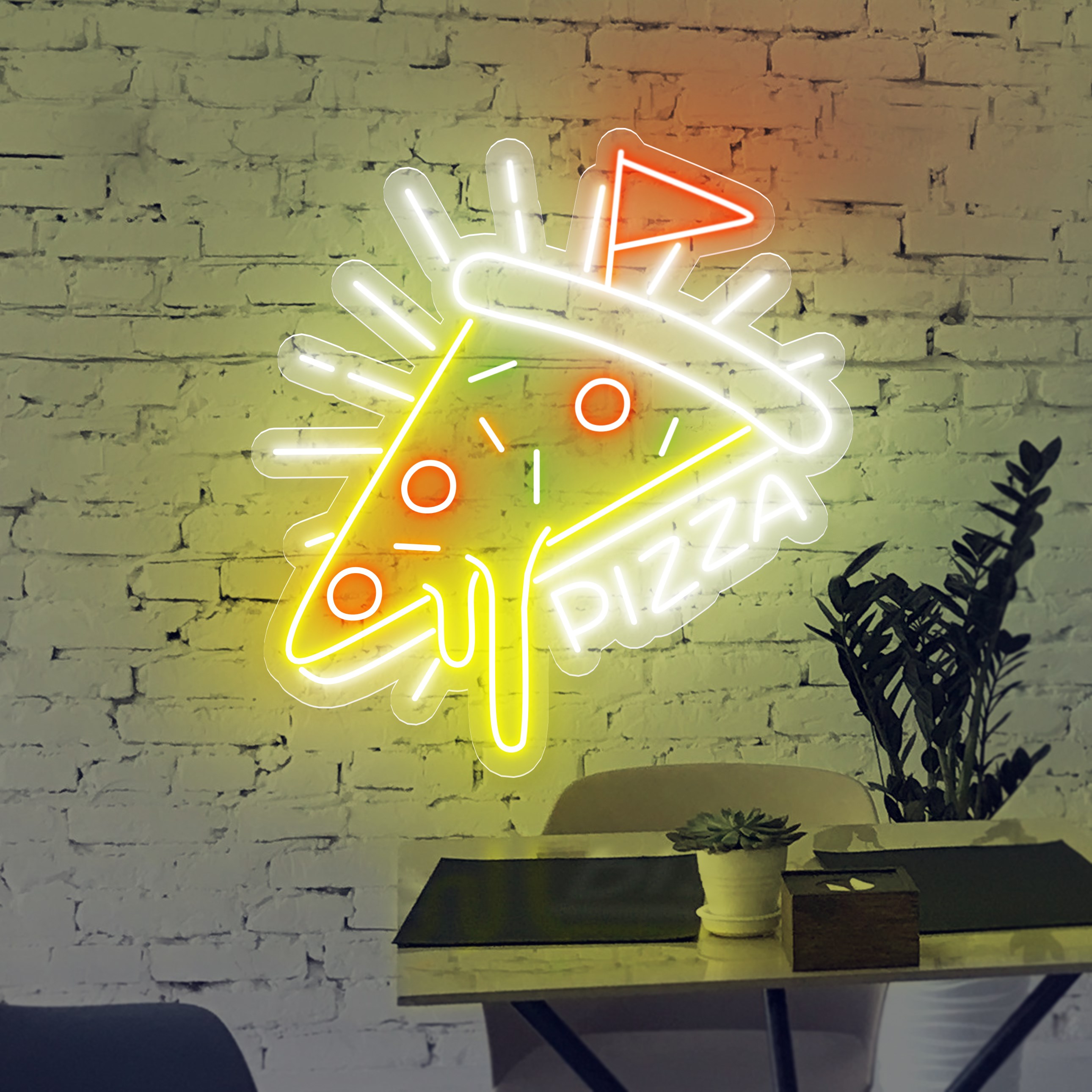 Immagine di Neon Pizza Gocciolante