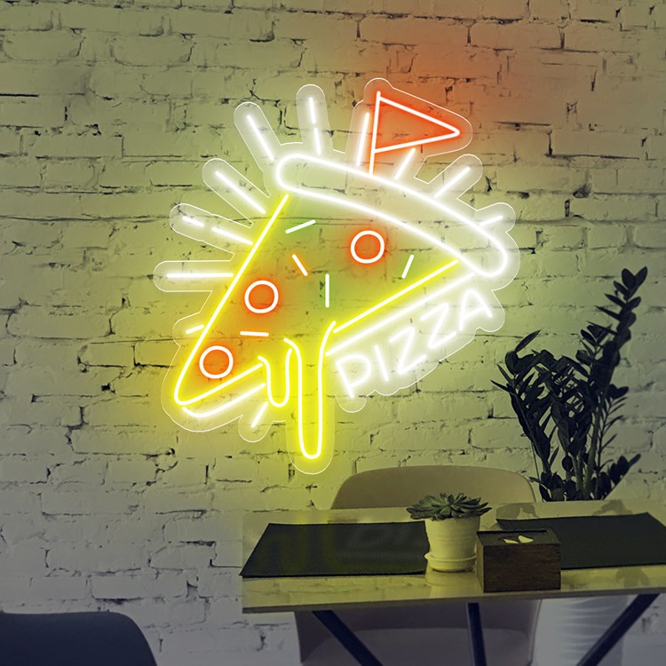 Picture of Dripping Pizza Neon Sign