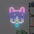 Picture of Bulldog with Glasses Neon Sign, Picture 1
