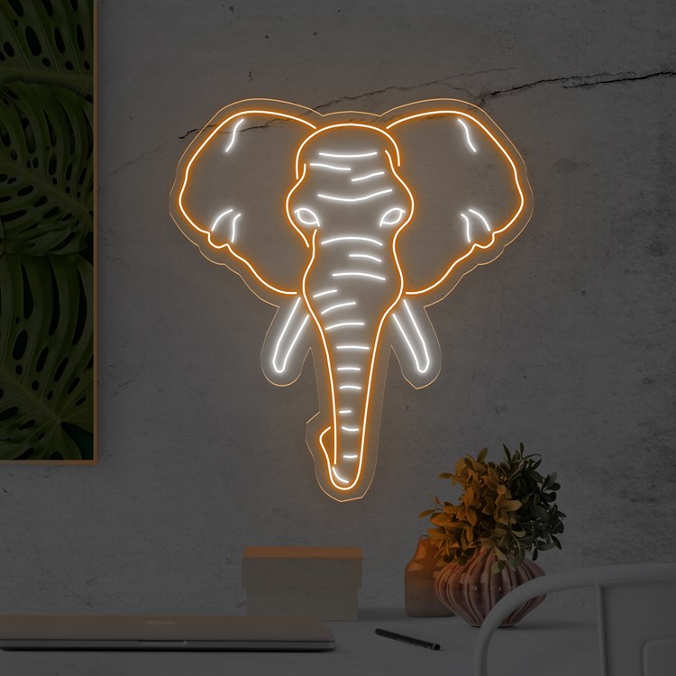 Bild von Neon Elefant
