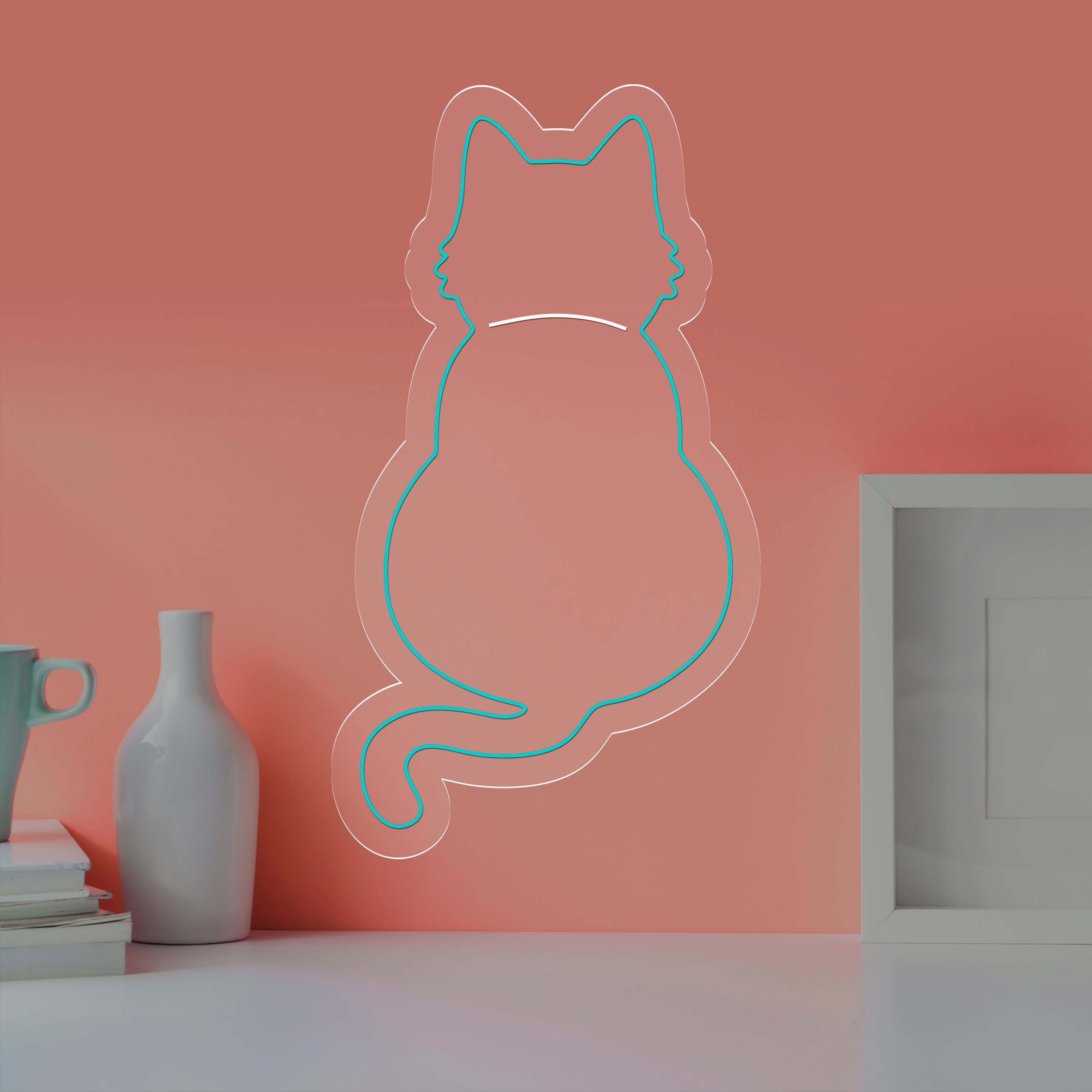Image de Neon silhouette de chat