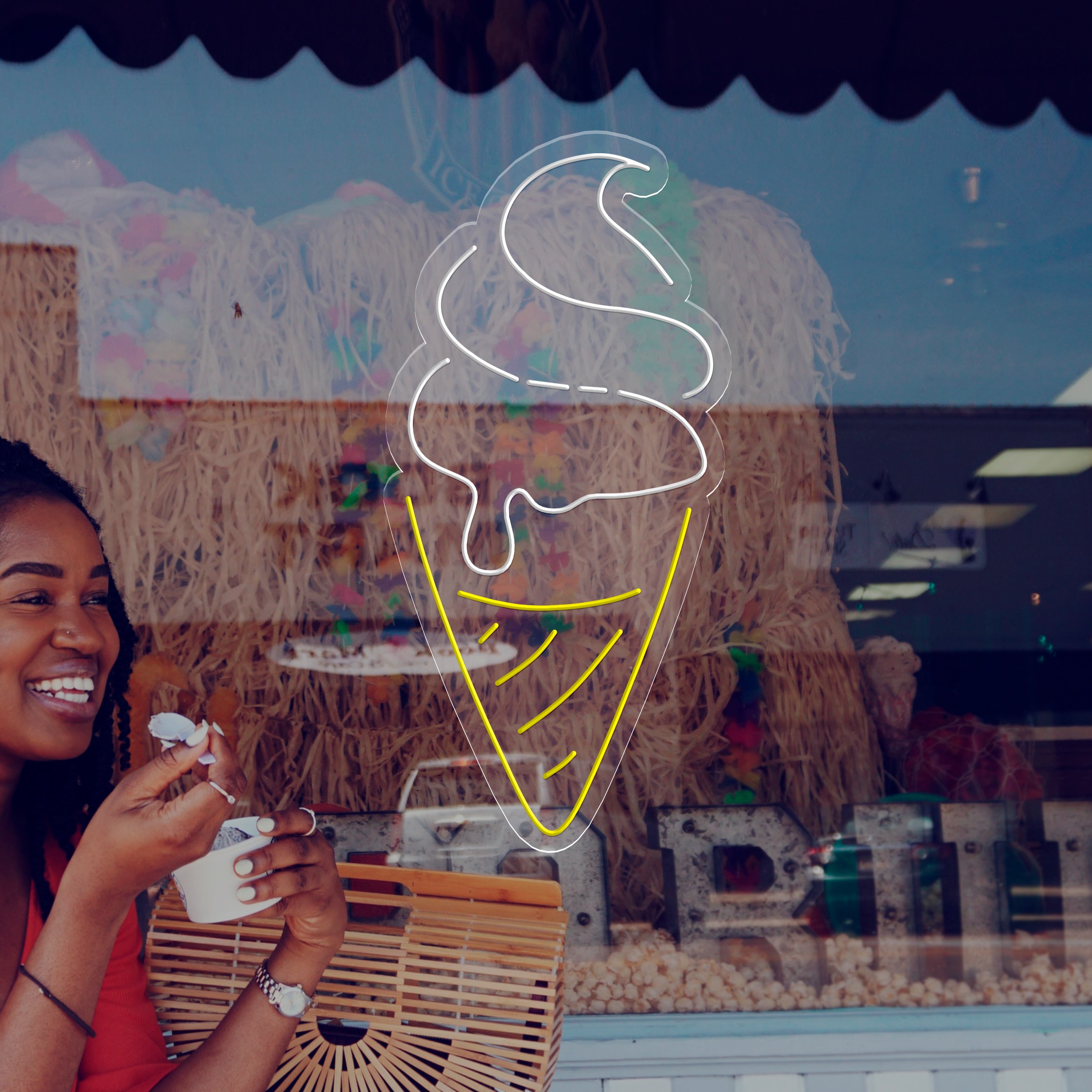 Picture of Icecream Cone Neon Sign