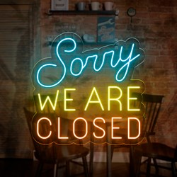 Bild von Neon Sorry We Are Closed