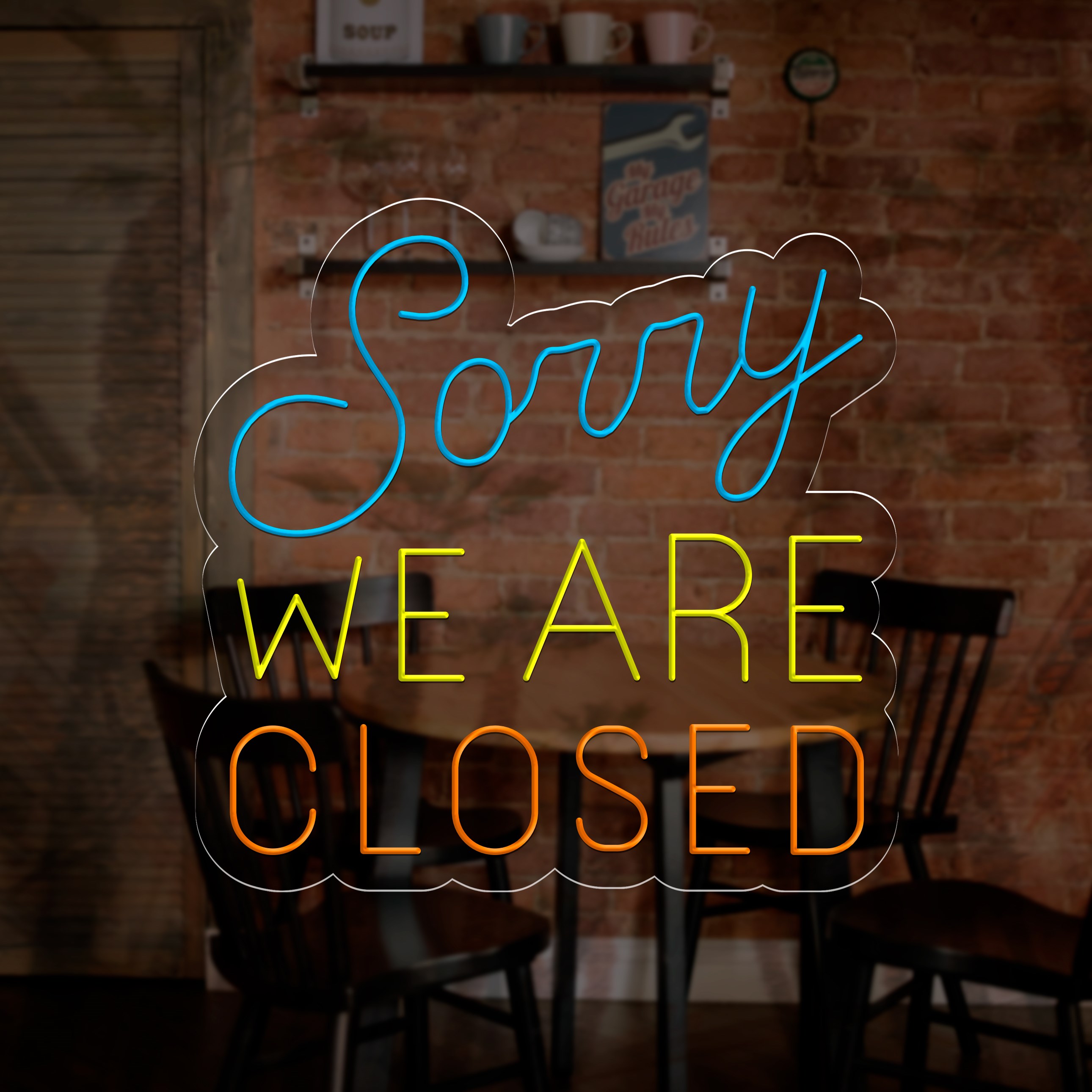 Picture of Sorry We Are Closed Neon Sign