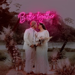 Zeige Details für Neon für Hochzeit "Better Together" Bild von Neon für Hochzeit "Better Together"