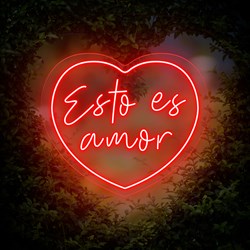 Mostrar detalles de Neón para boda "Esto es amor" Imagen de Neón para boda "Esto es amor"