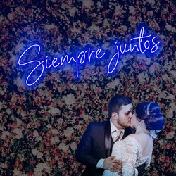 Bild von Neon für Hochzeit "Siempre Juntos"