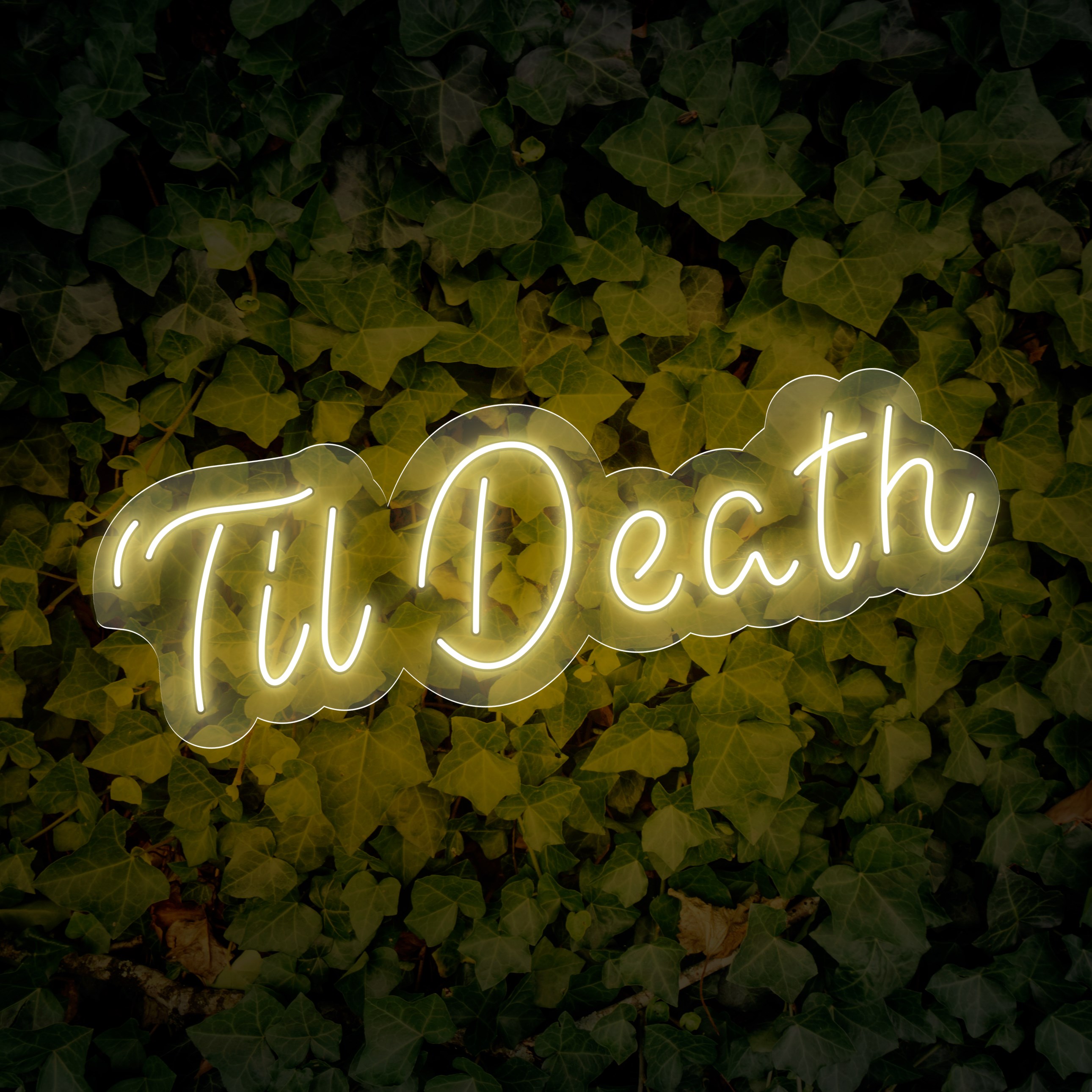 Picture of "Til death" Neon Sign