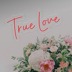 Mostrar detalles de Neón para boda "True love" Imagen de Neón para boda "True love"