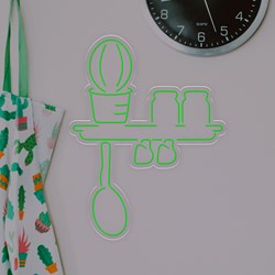 Zeige Details für Neon Kaktus Regal Bild von Neon Kaktus Regal