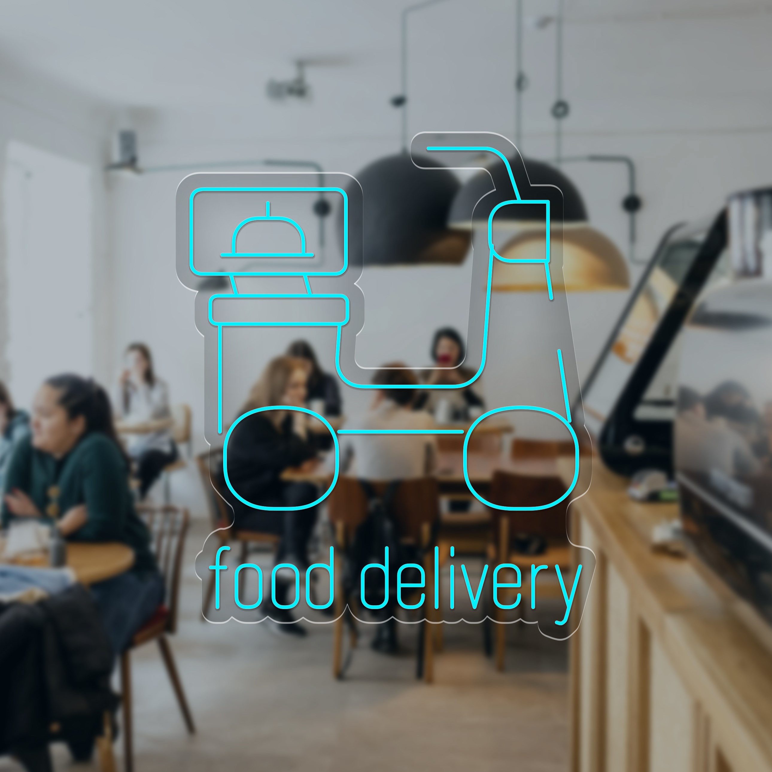 Bild von Neon für Restaurant "Food Delivery"