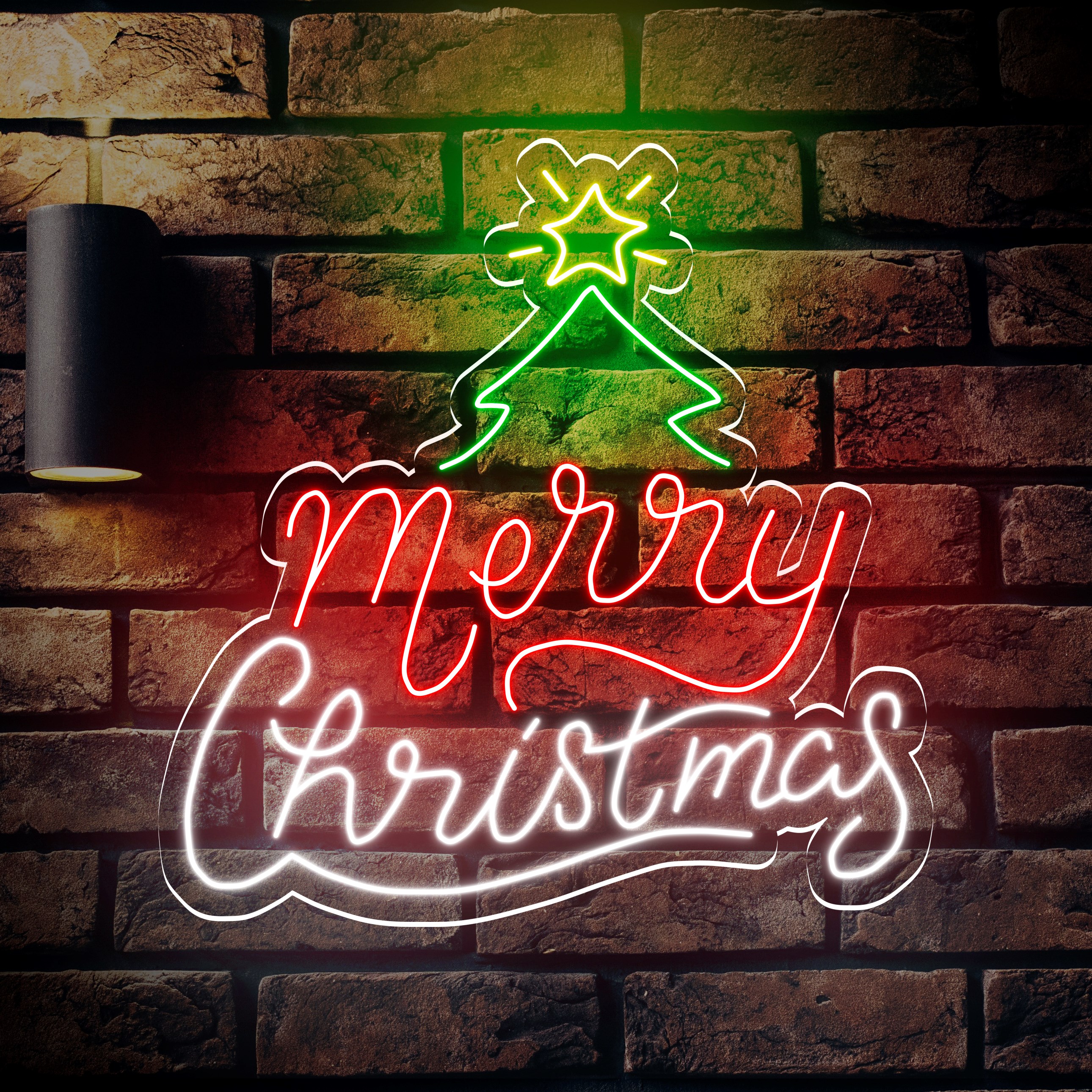 Immagine di Neon Natalizio "Merry Christmas"