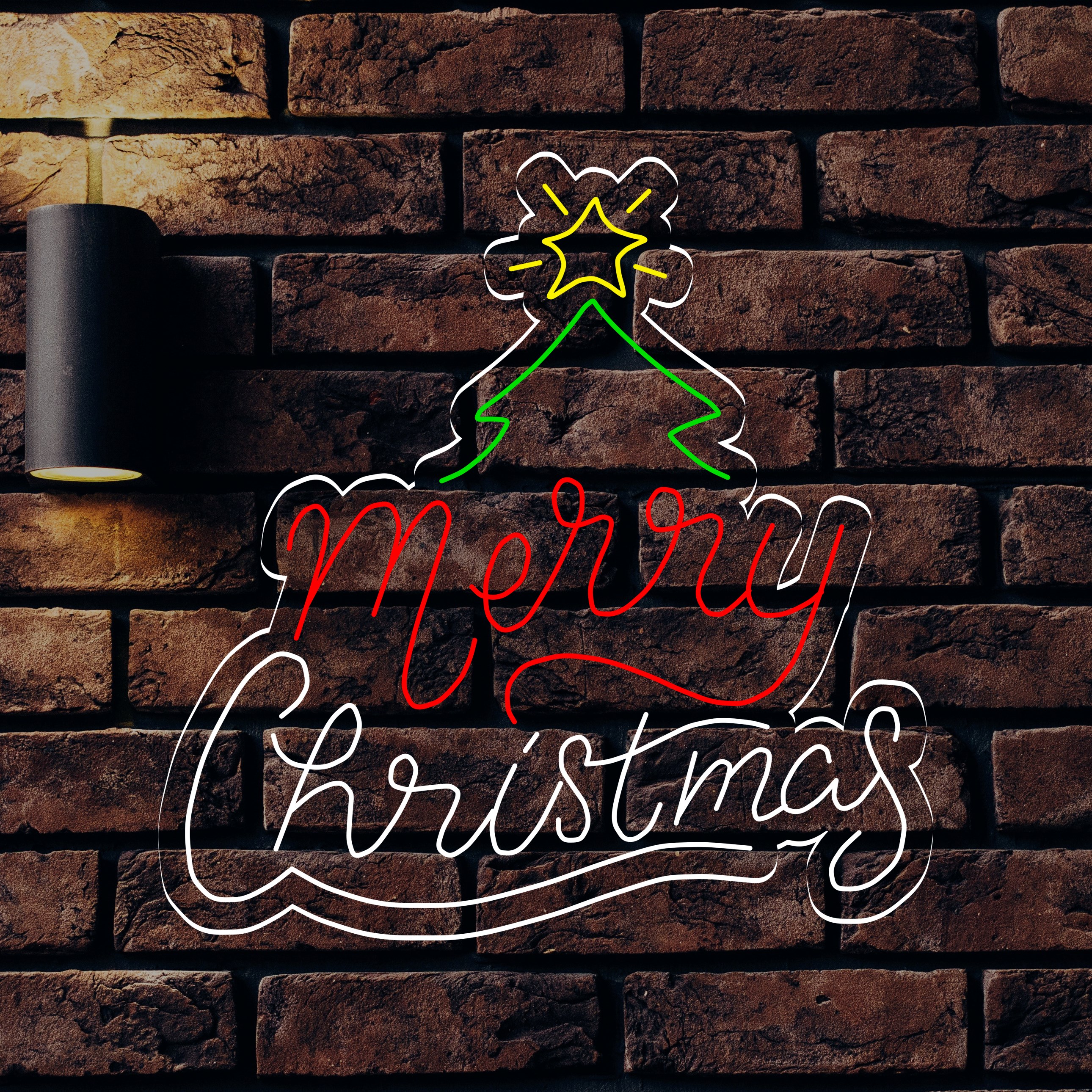 Immagine di Neon Natalizio "Merry Christmas"