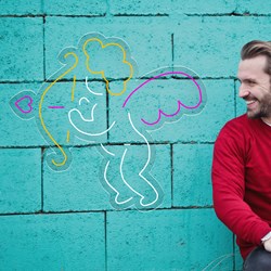 Zeige Details für Neon für den Valentinstag Amor Bild von Neon für den Valentinstag Amor