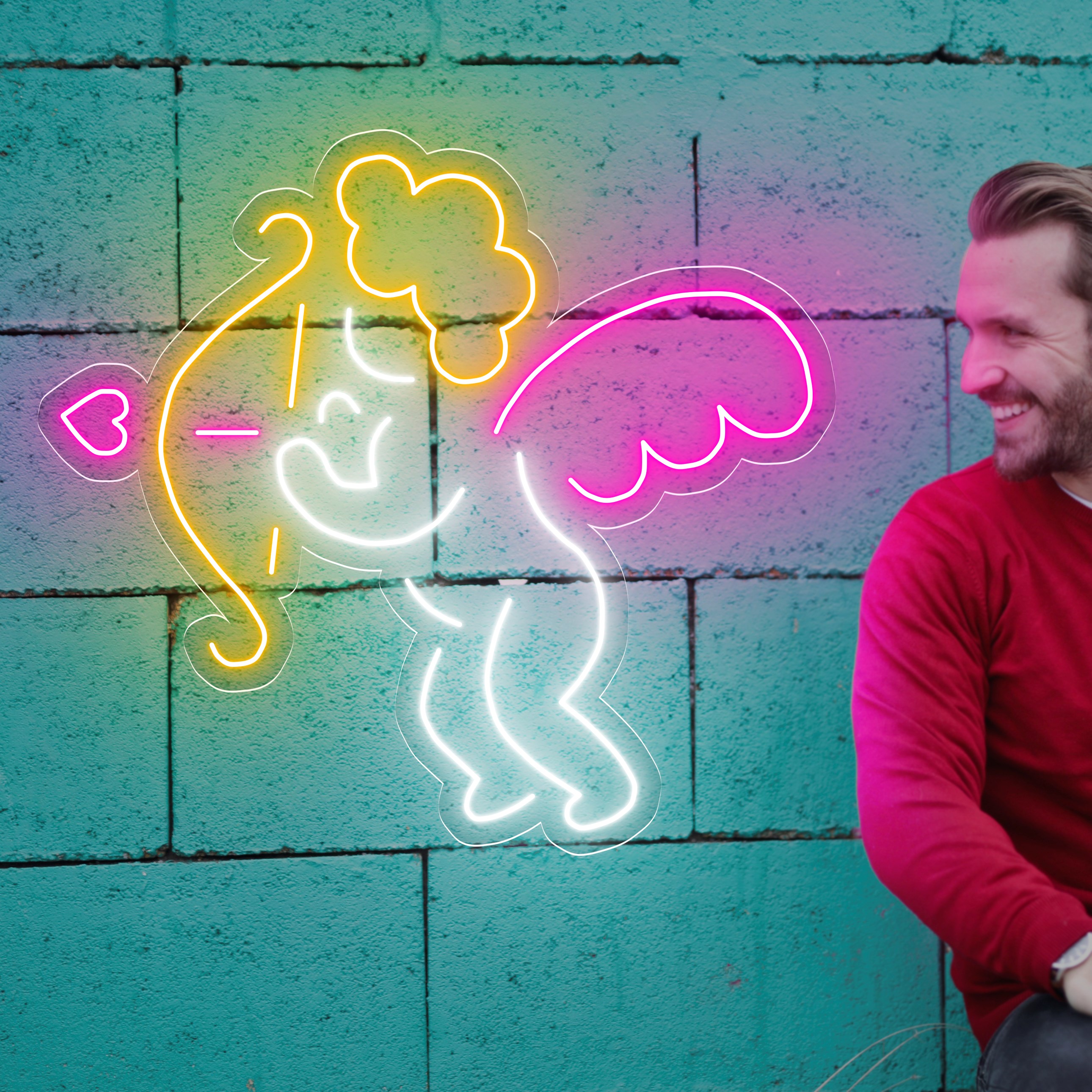 Image de Neon Cupidon Saint Valentin