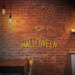 Bild von Neon für Halloween Hexenhut
