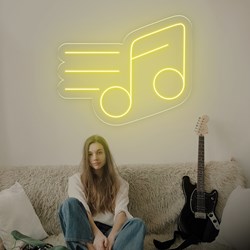 Zeige Details für Günstige Neon Musikalische Note Bild von Günstige Neon Musikalische Note