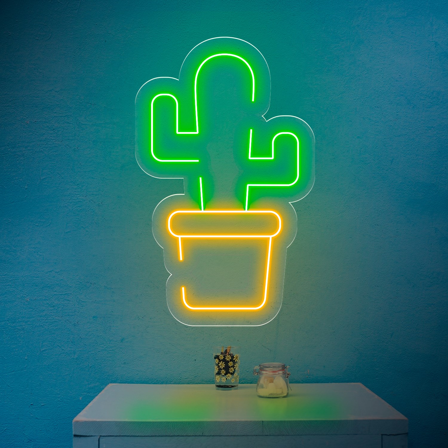 Bild von Günstige Neon Kaktus