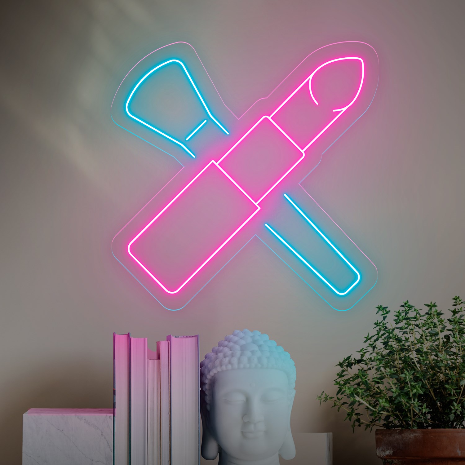 Picture of Makeup Brushes Neon Sign