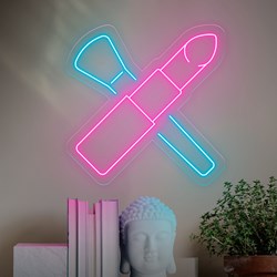 Show details for Makeup Brushes Neon Sign Picture of Makeup Brushes Neon Sign