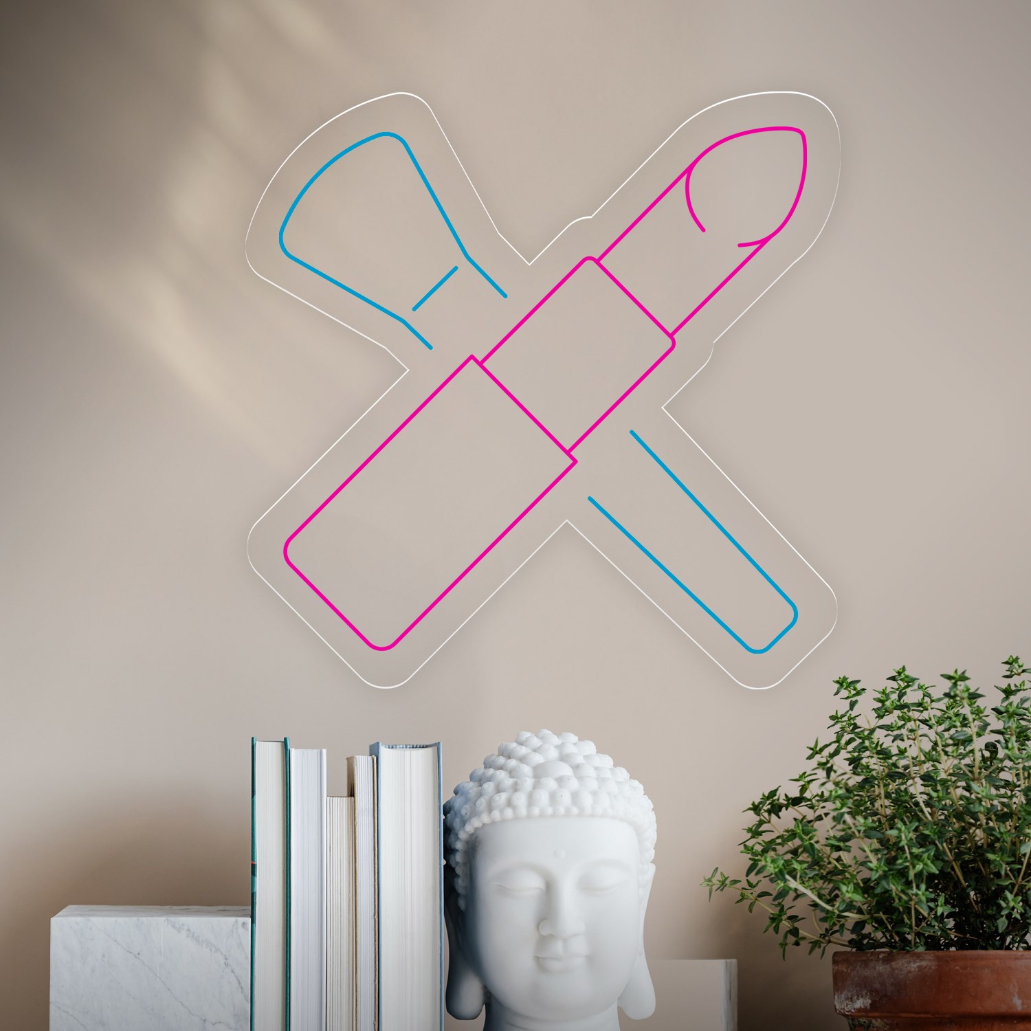 Picture of Makeup Brushes Neon Sign