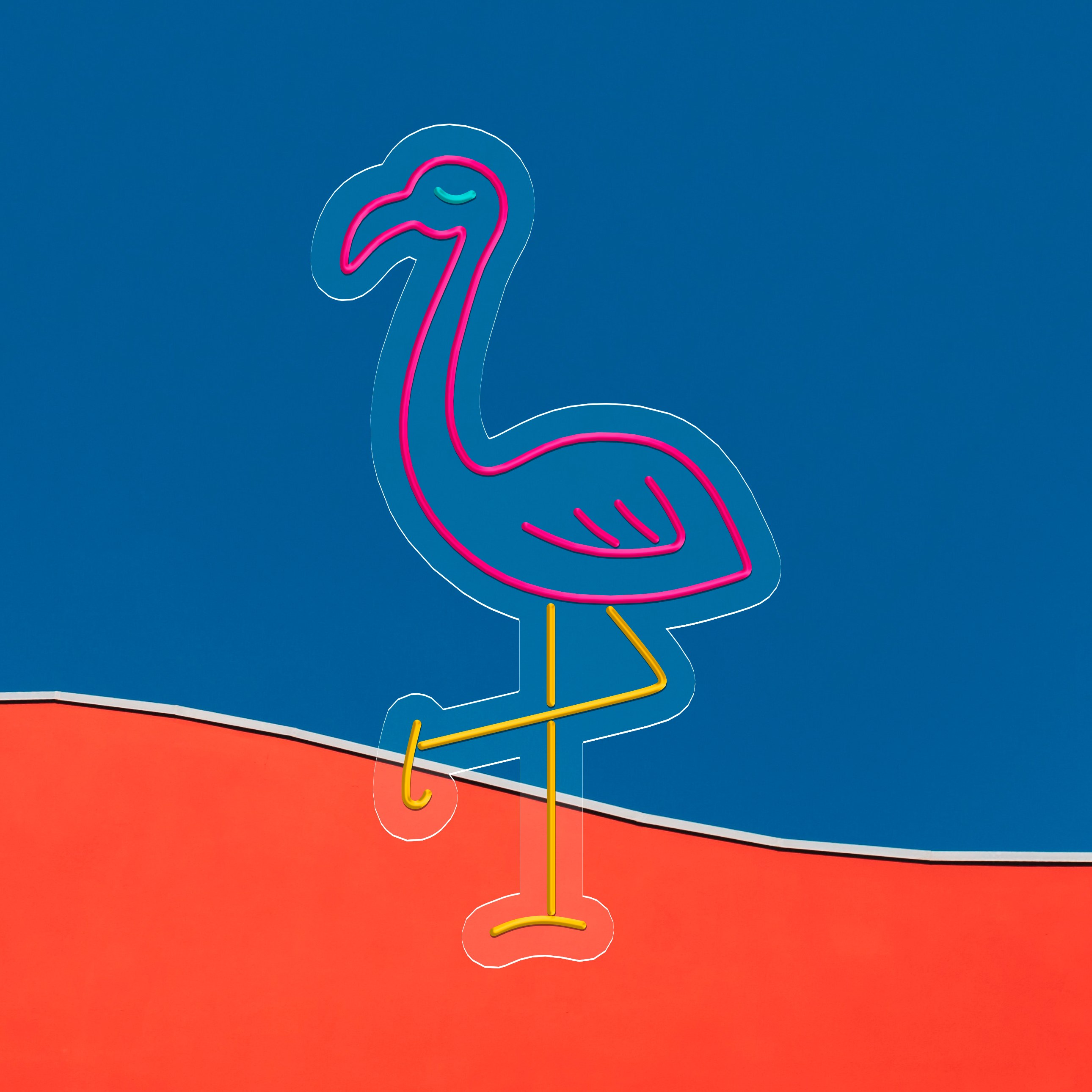 Bild von Neon Flamingo