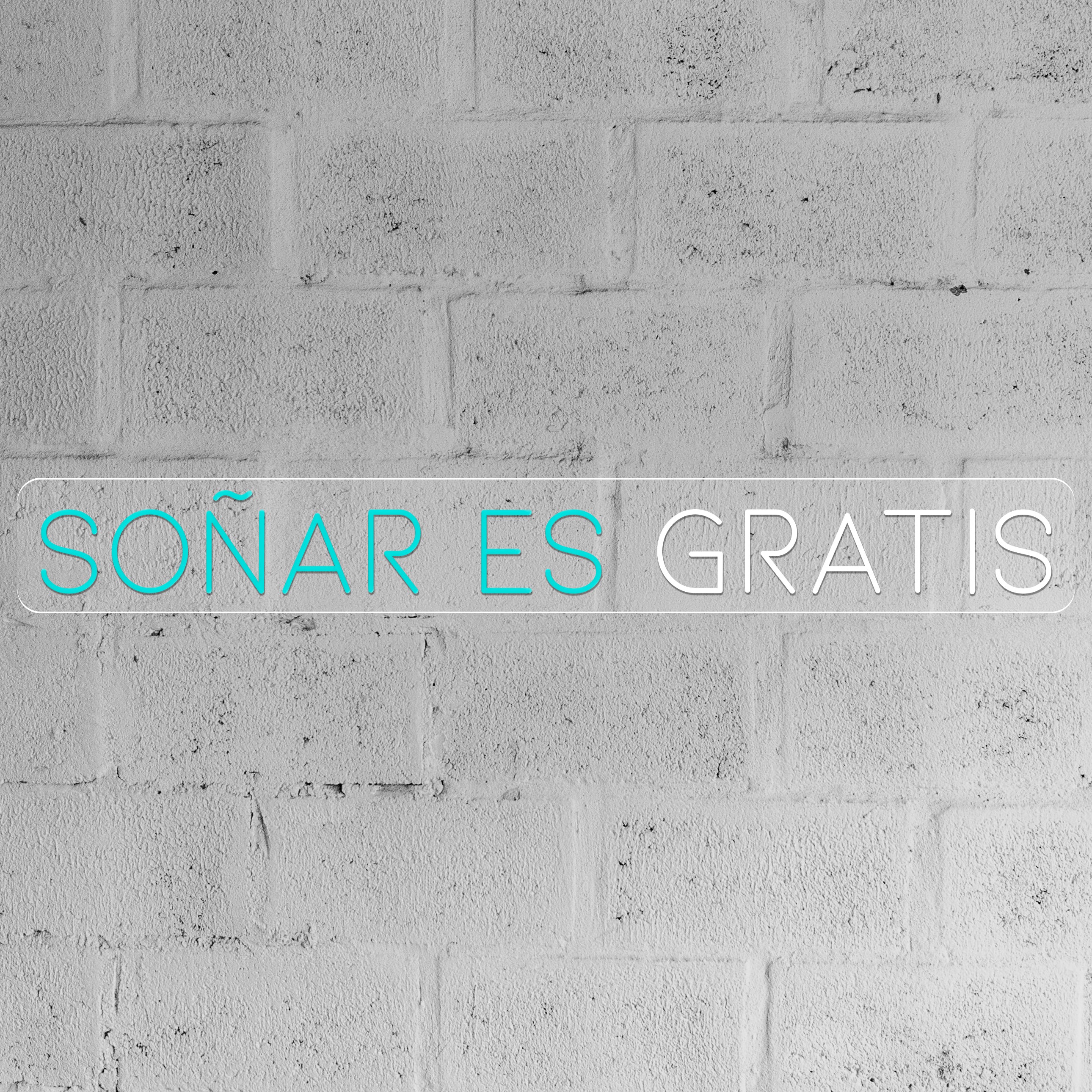 Imagen de Neón frase "soñar es gratis"