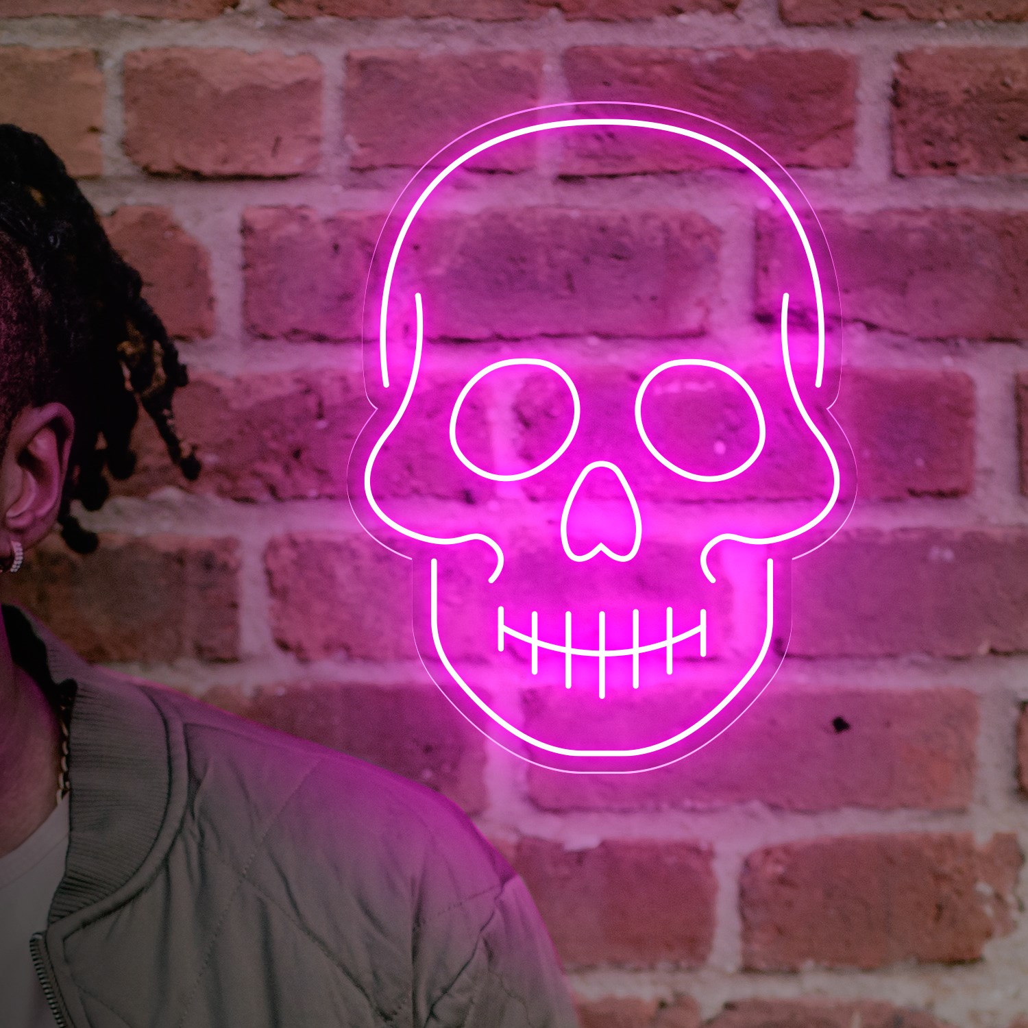 Picture of Simple Skull Neon Sign