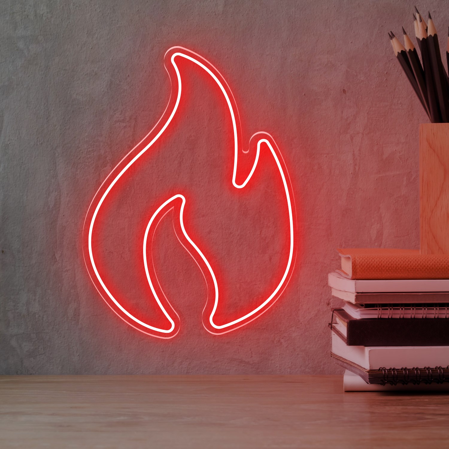Picture of Simple Fire/Flame Neon Sign