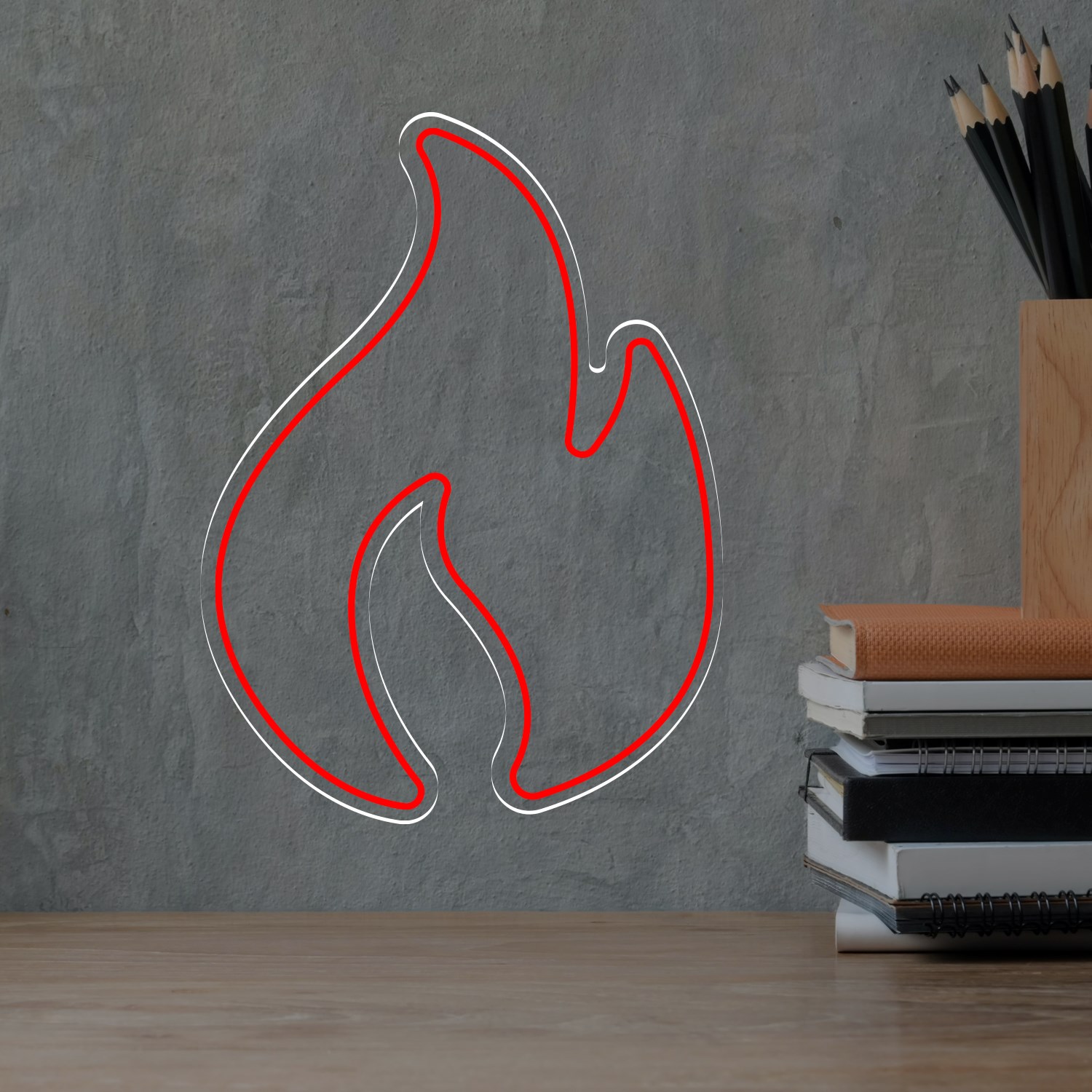 Picture of Simple Fire/Flame Neon Sign