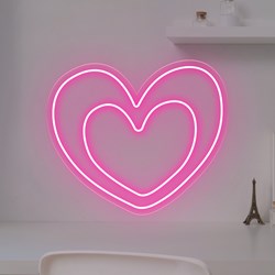 Show details for Heart Shape Neon Sign #2 Picture of Heart Shape Neon Sign #2