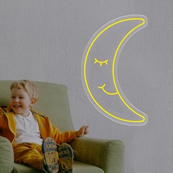 Show details for Moon Neon Sign Picture of Moon Neon Sign