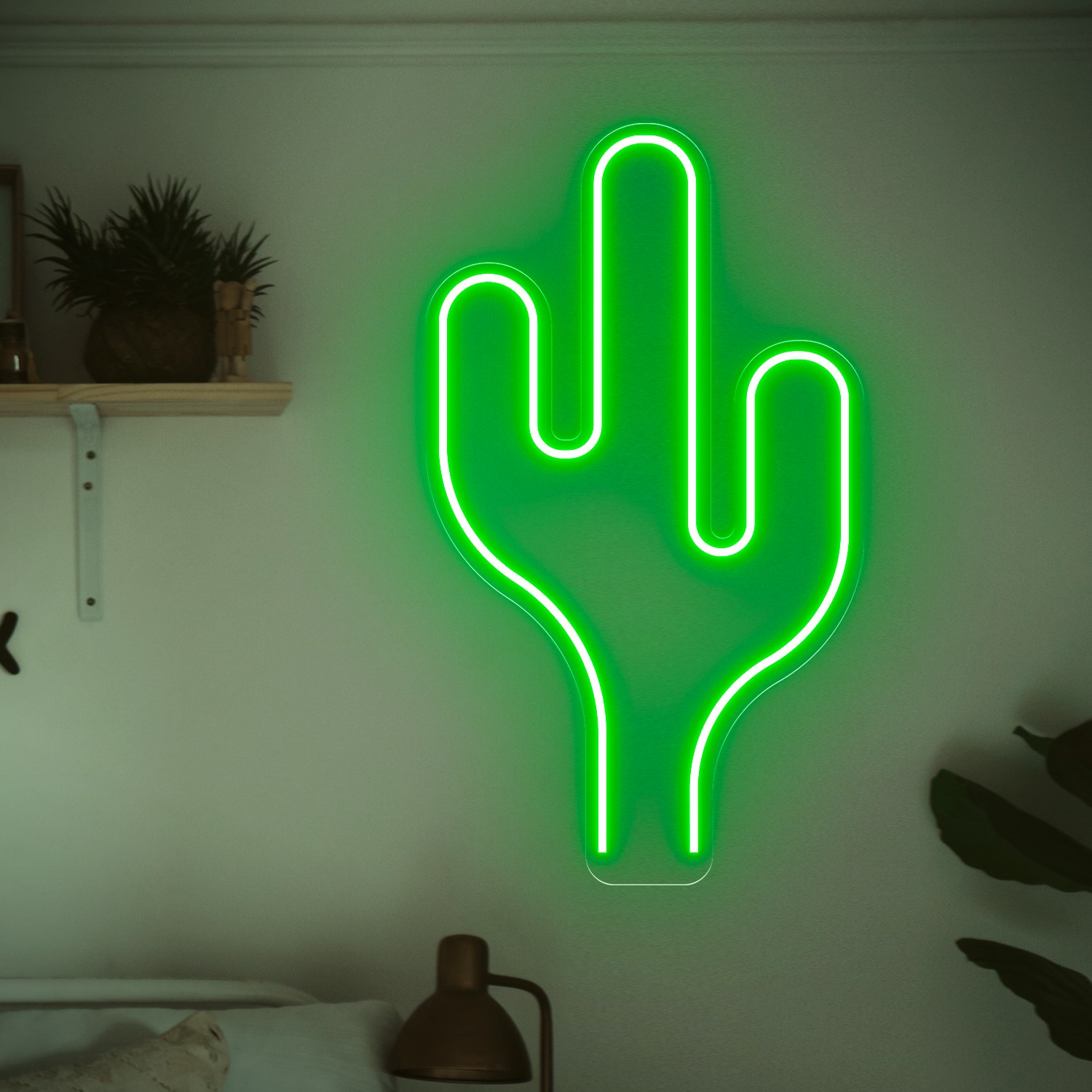 Bild von Günstige Neon Einfacher Kaktus