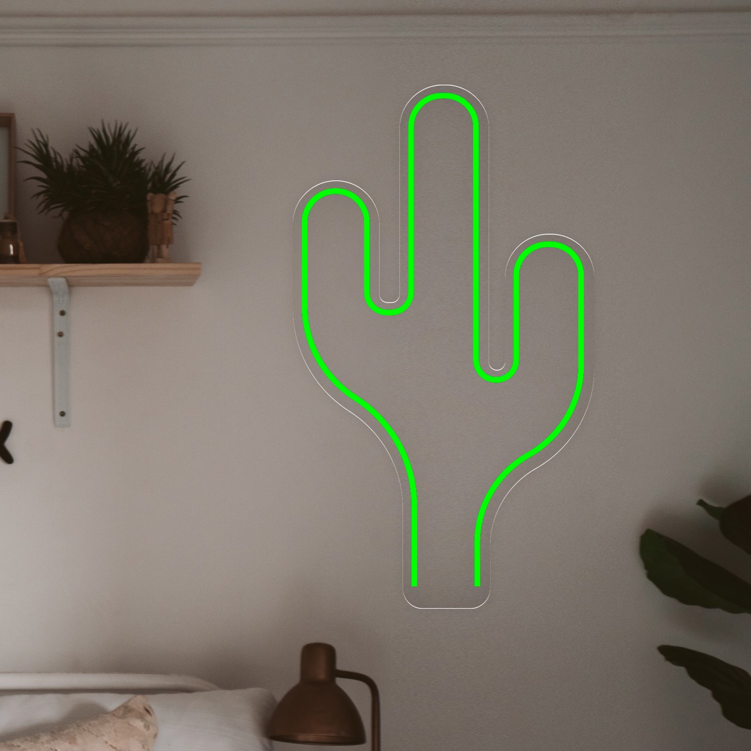 Bild von Günstige Neon Einfacher Kaktus