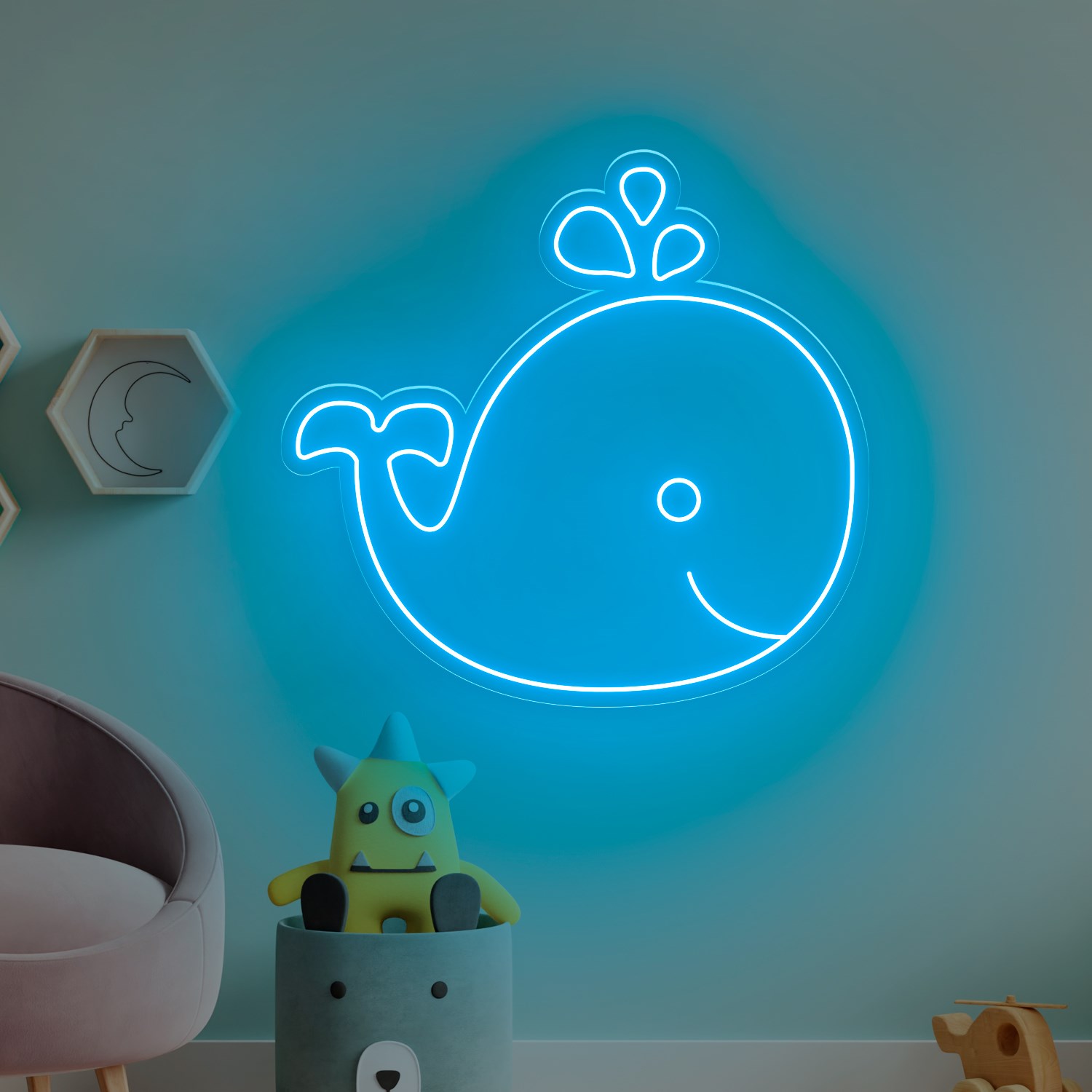 Picture of Low-Cost Whale Neon Sign