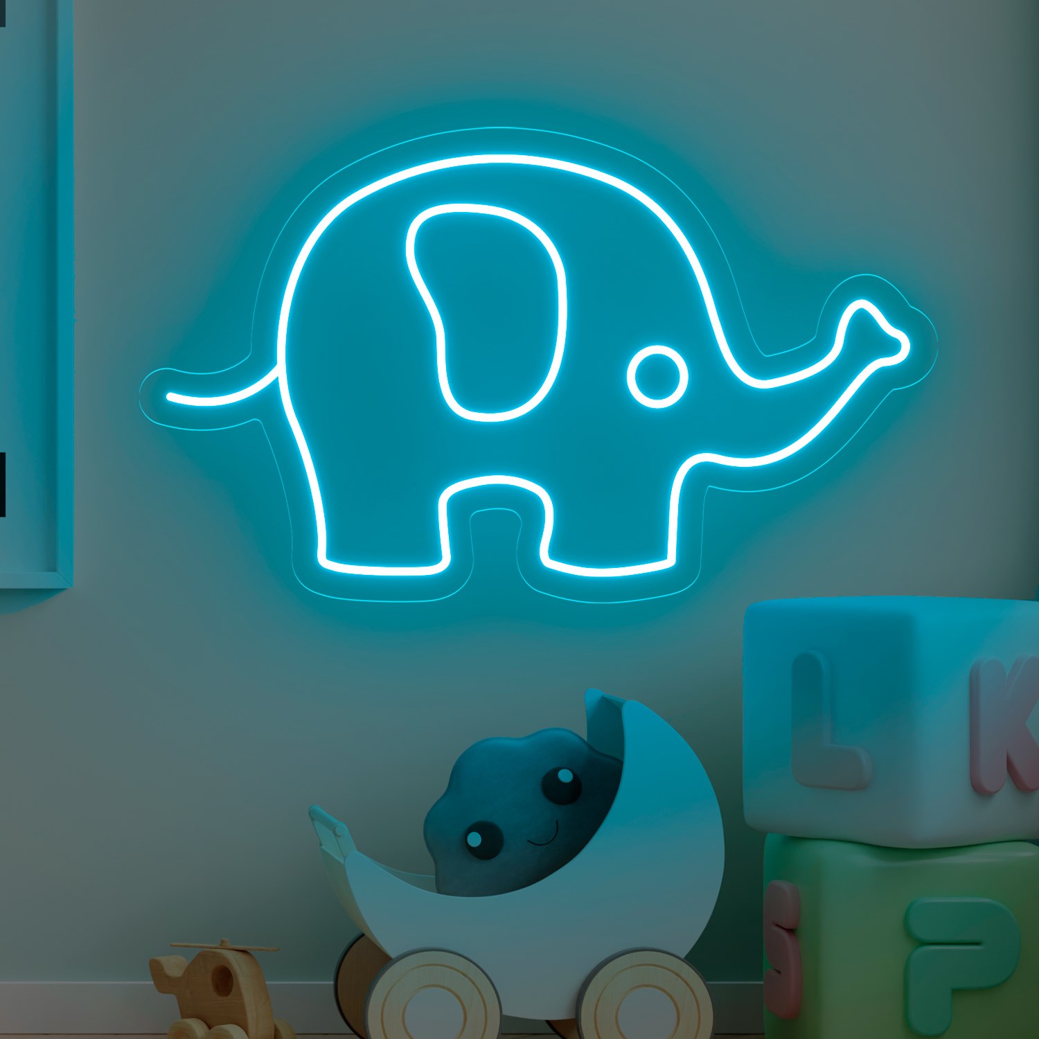 Picture of Baby Elephant Neon Sign