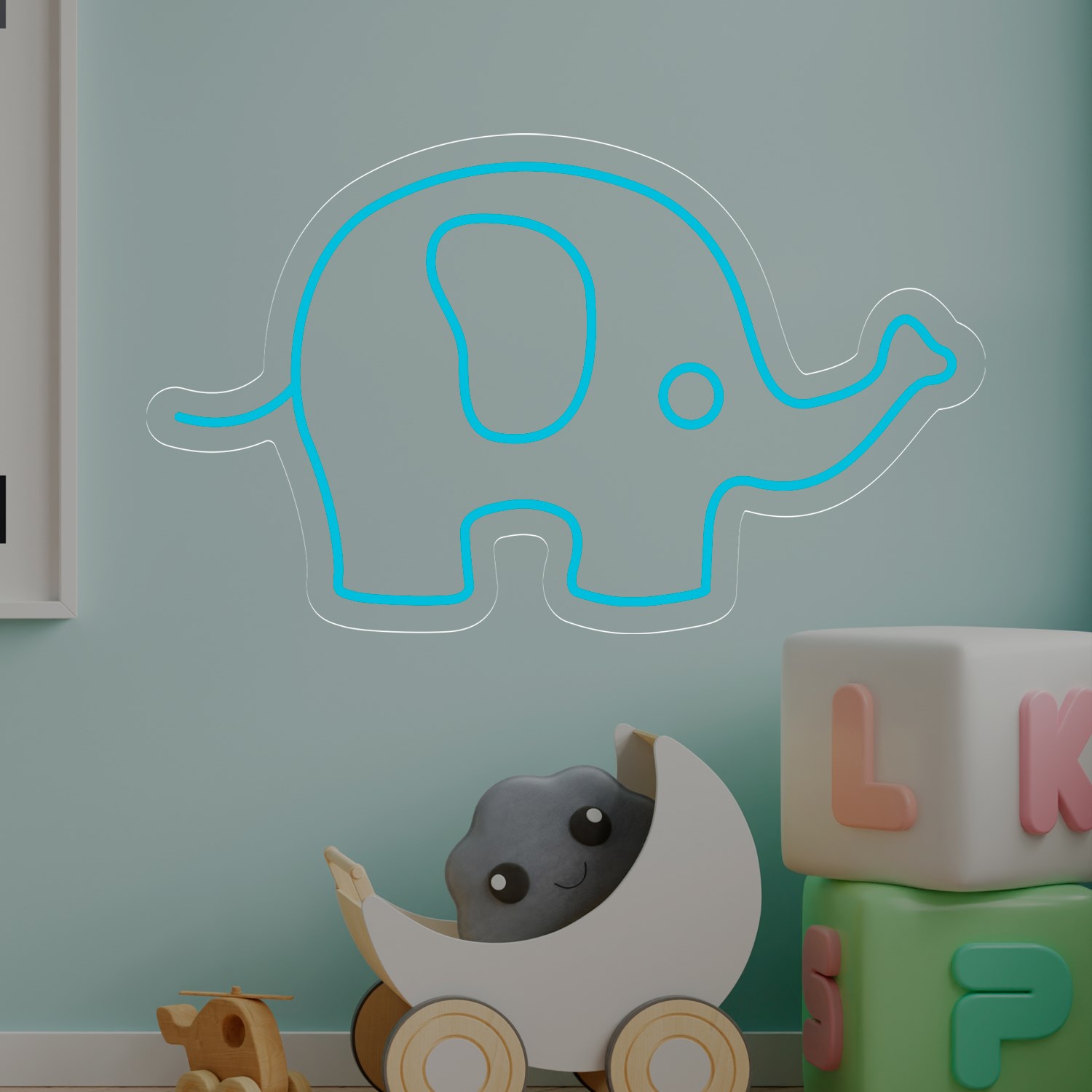 Picture of Baby Elephant Neon Sign