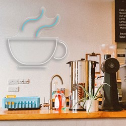 Show details for Cup of Coffee Neon Sign Picture of Cup of Coffee Neon Sign