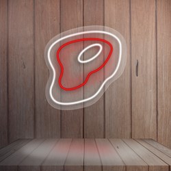 Show details for Beef Steak Neon Sign Picture of Beef Steak Neon Sign