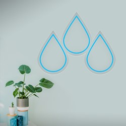 Show details for Water Drops Neon Sign Picture of Water Drops Neon Sign