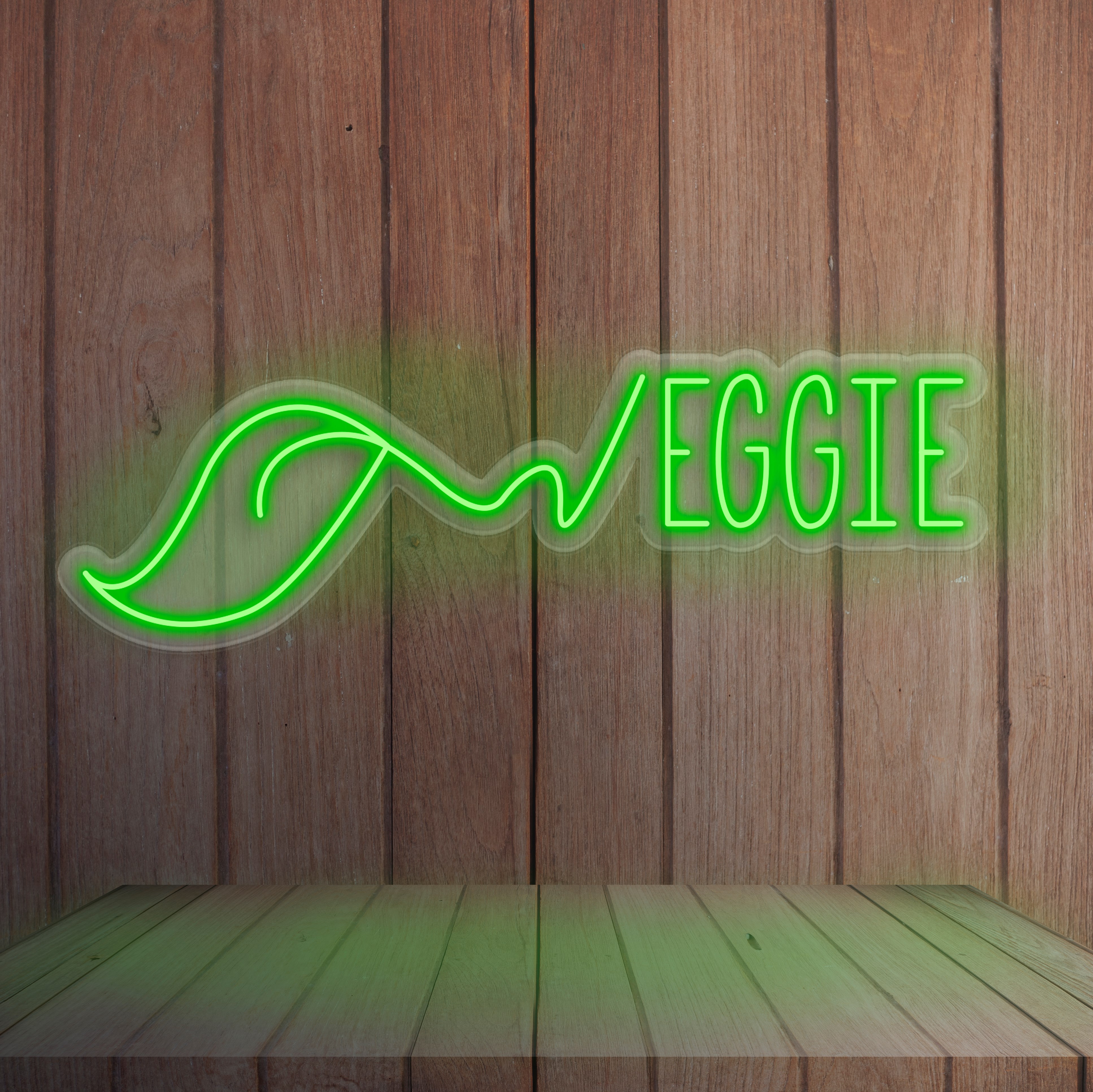 Immagine di Neon per ristorante "Veggie"