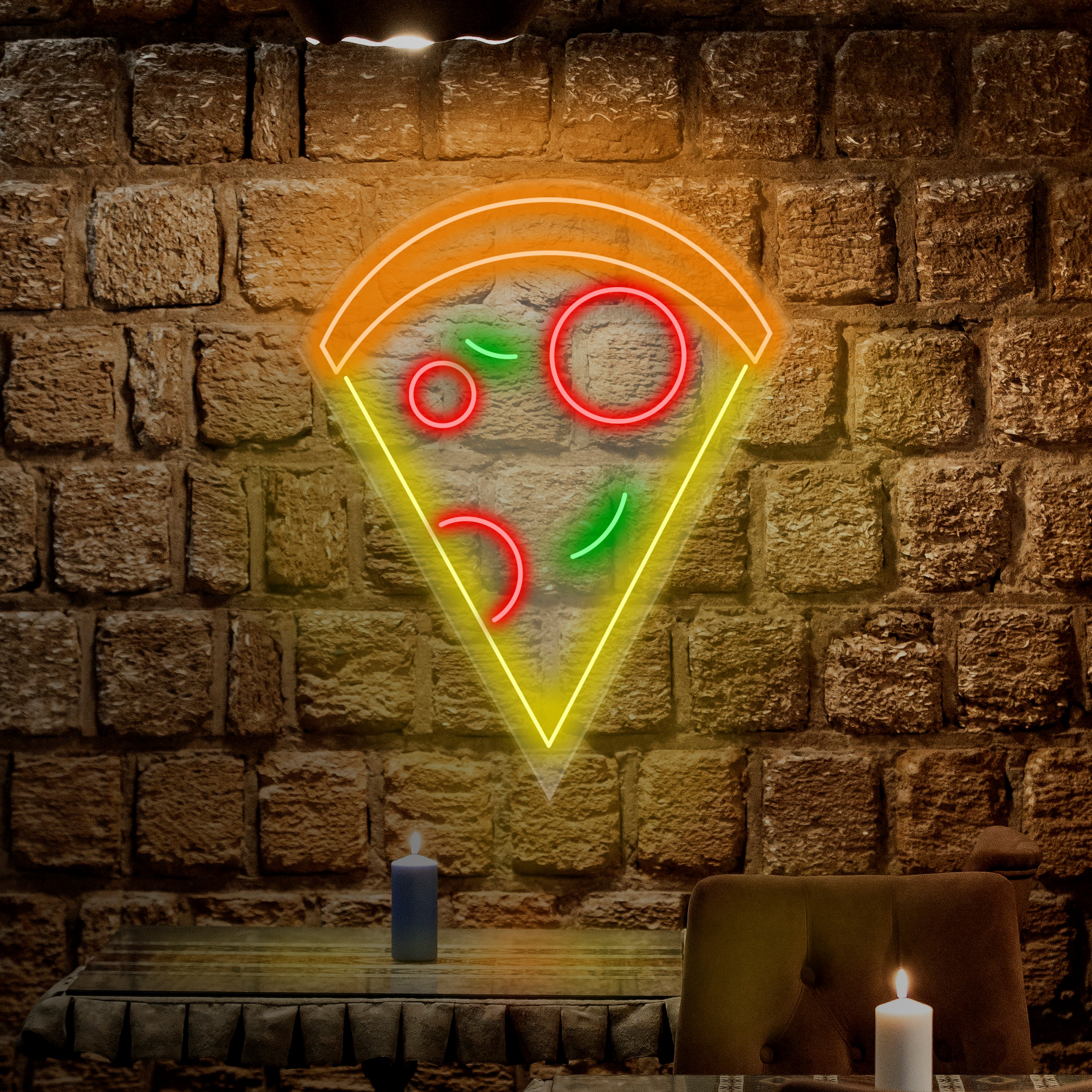 Immagine di Neon Pizza Semplice