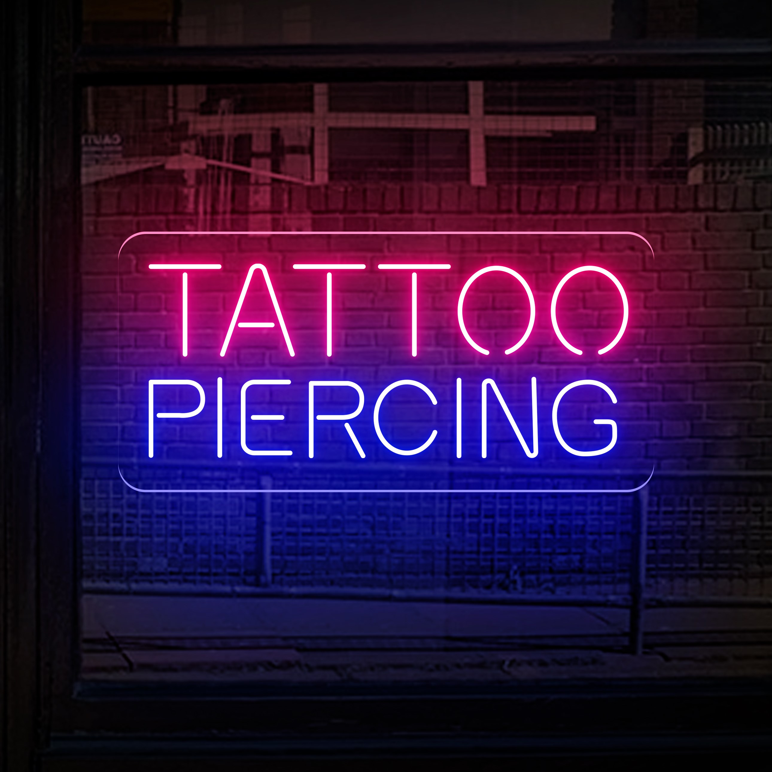 Bild von Neon "Tattoo Piercing"