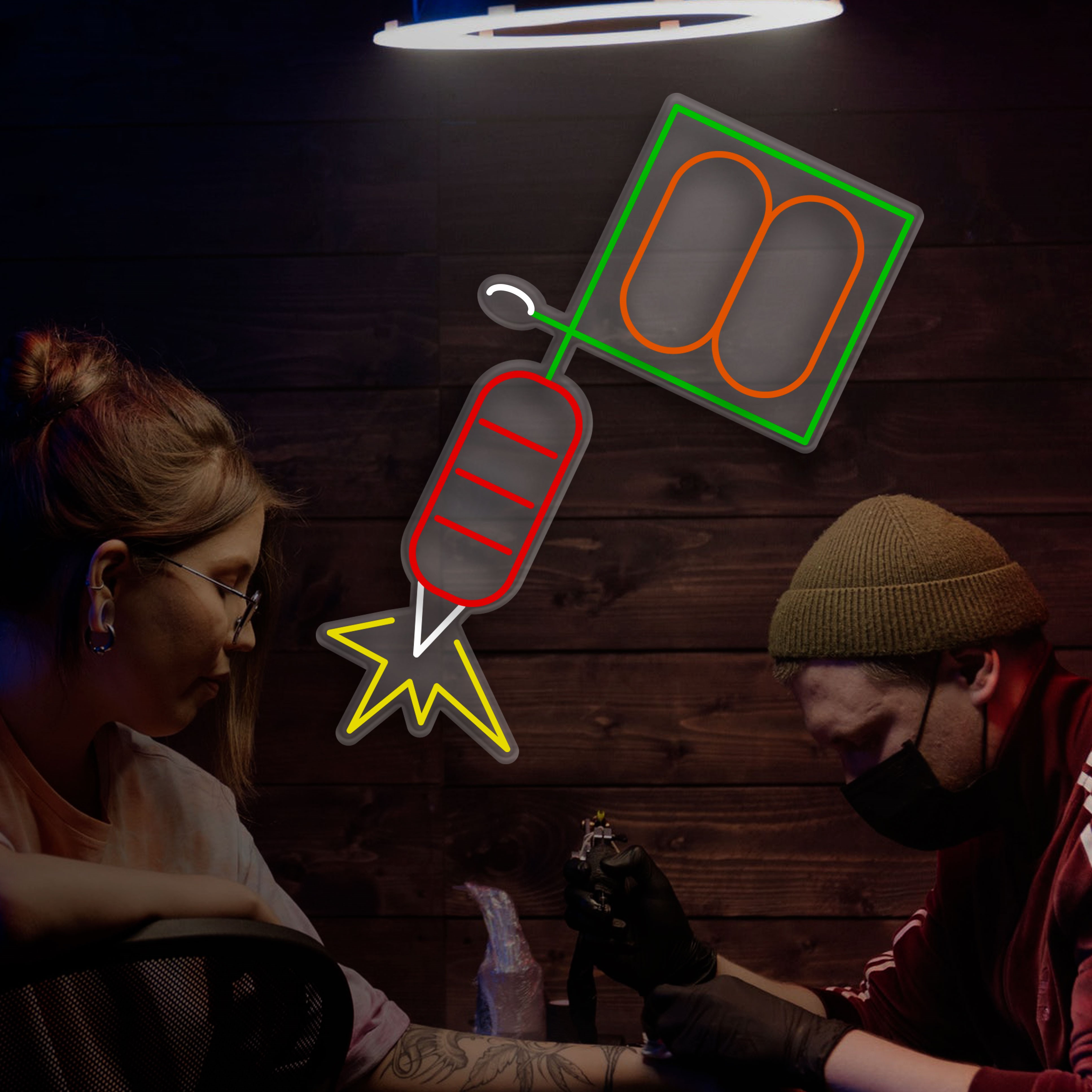 Immagine di Neon Tattoo Machine