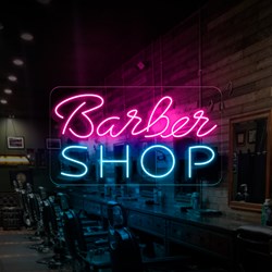Imagen de Neón para Barbería "Barber Shop"