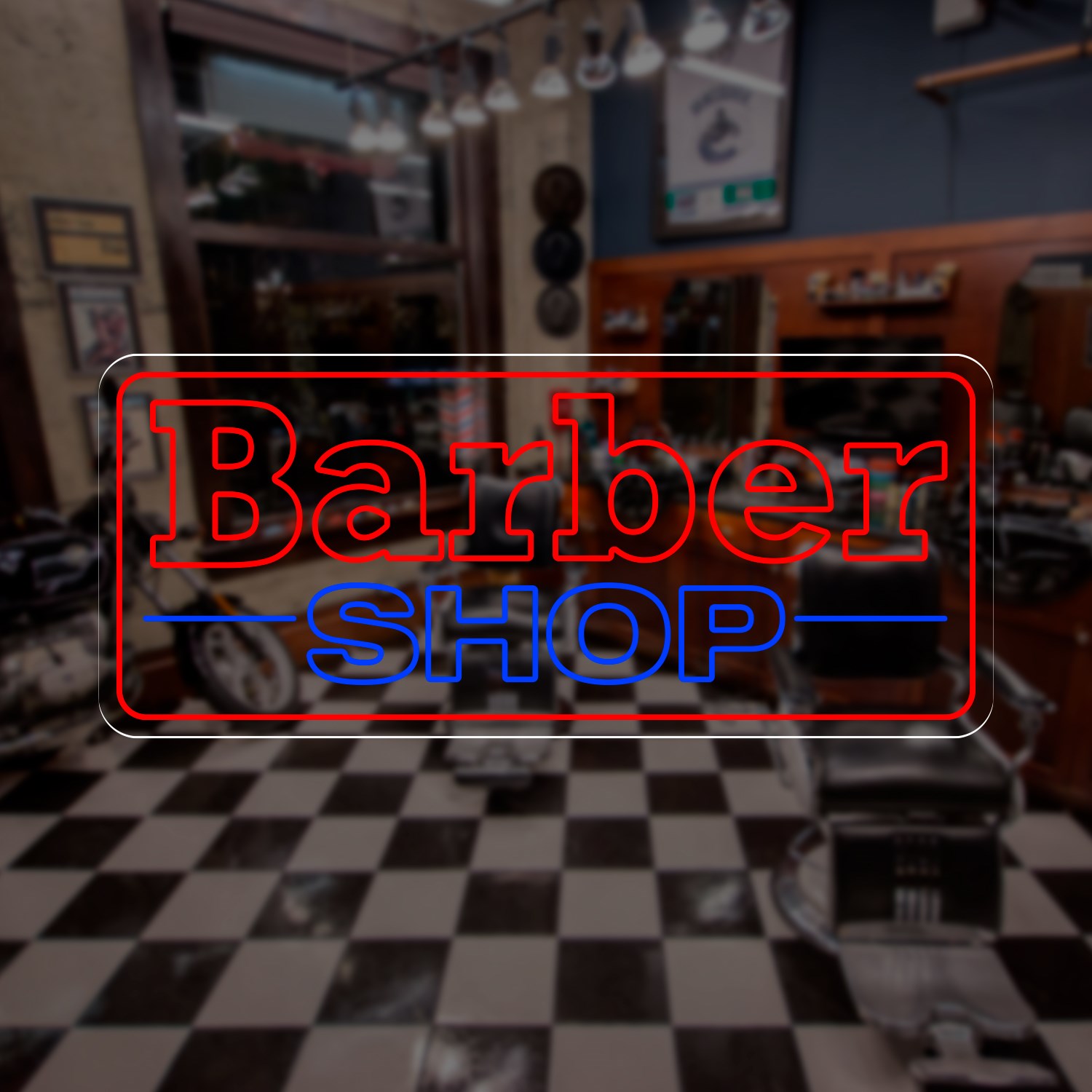 Image de Néon coiffeur "Barber Shop #2"