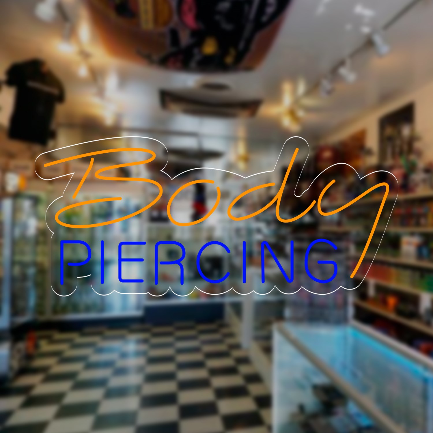 Bild von Neon für Lager "Body Piercing"