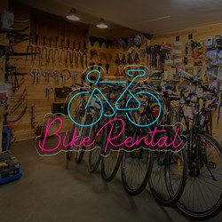 Imagen de Neón para Alquiler de Bicicletas