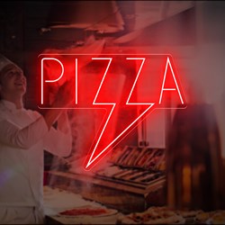 Mostrar detalles de Neón "Pizza Rayo" Imagen de Neón "Pizza Rayo"