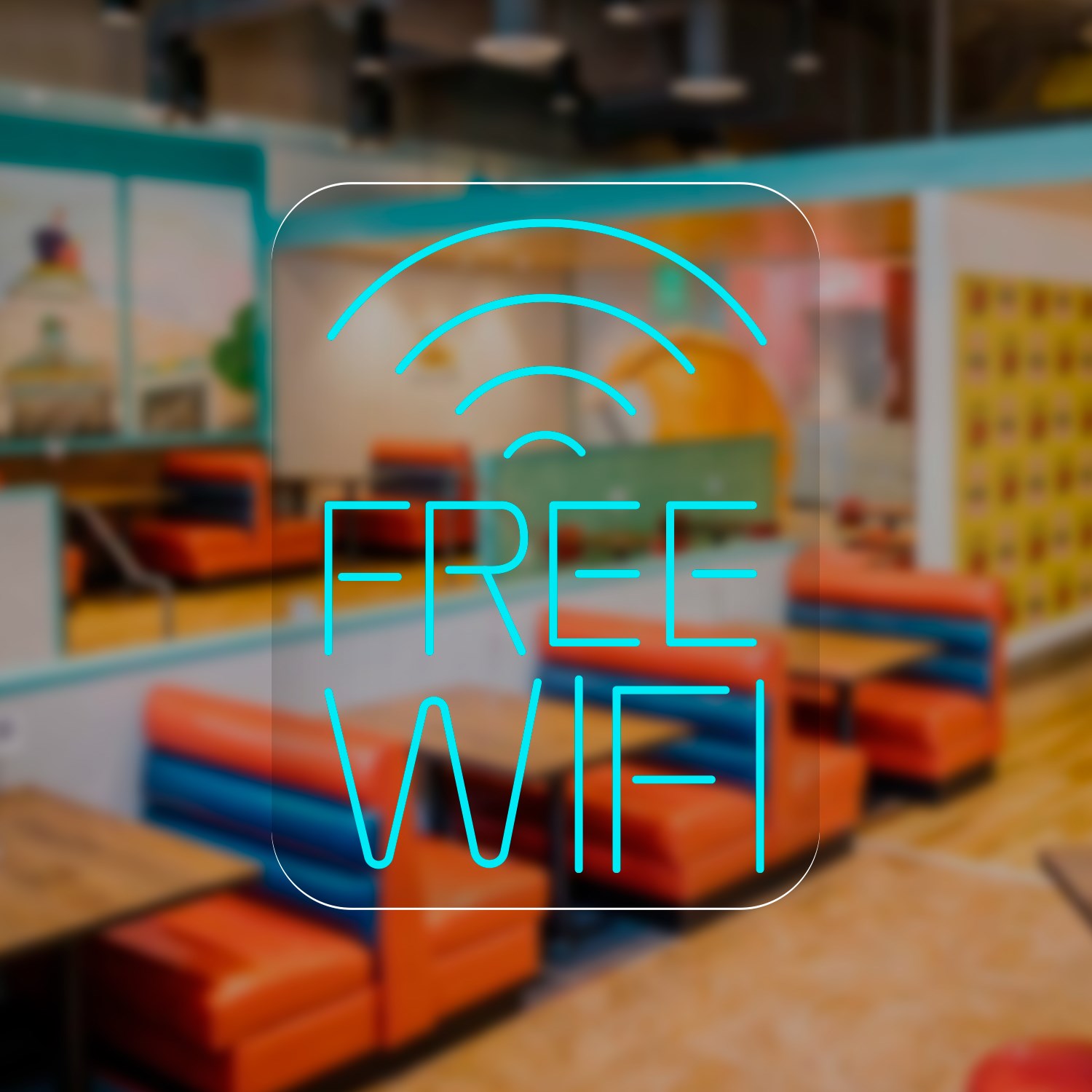 Bild von Neon "Free Wifi" #2